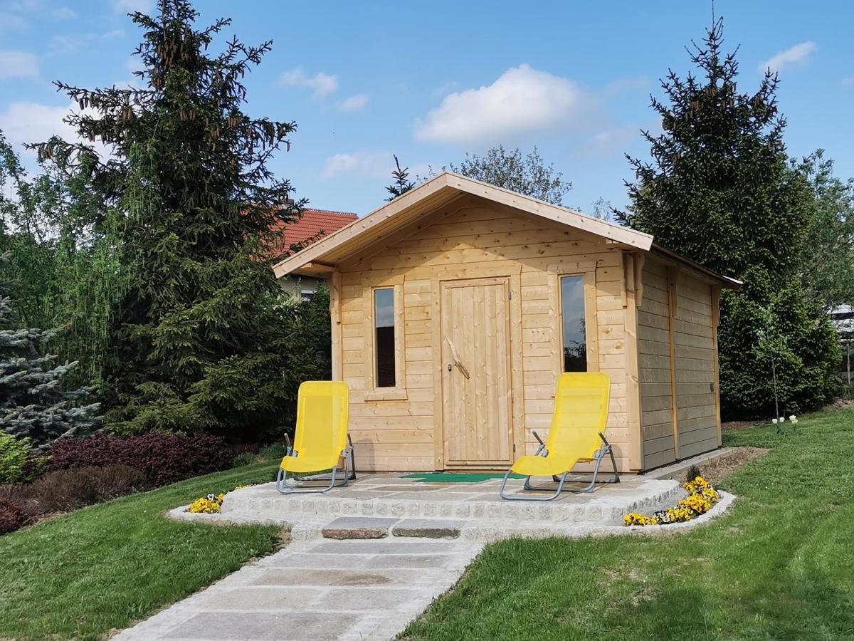 Pension Raupennest Mit Blockhaussauna Bautzen Ngoại thất bức ảnh
